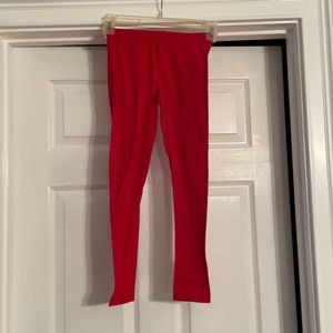 Gymboree Girls Red Leggings Size M 7-8